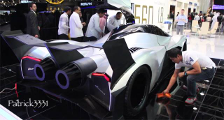 Illustration for article titled 5000hp, 560km/h, V16 Devel Sixteen Revealed at Dubai